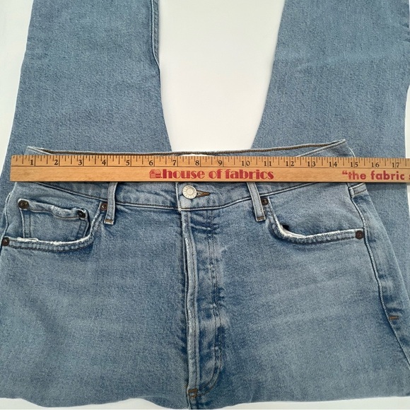 AGOLDE Nico High Rise Slim Jeans Size 30 –Organic Cotton – Light Wash Distressed - Picture 7 of 10